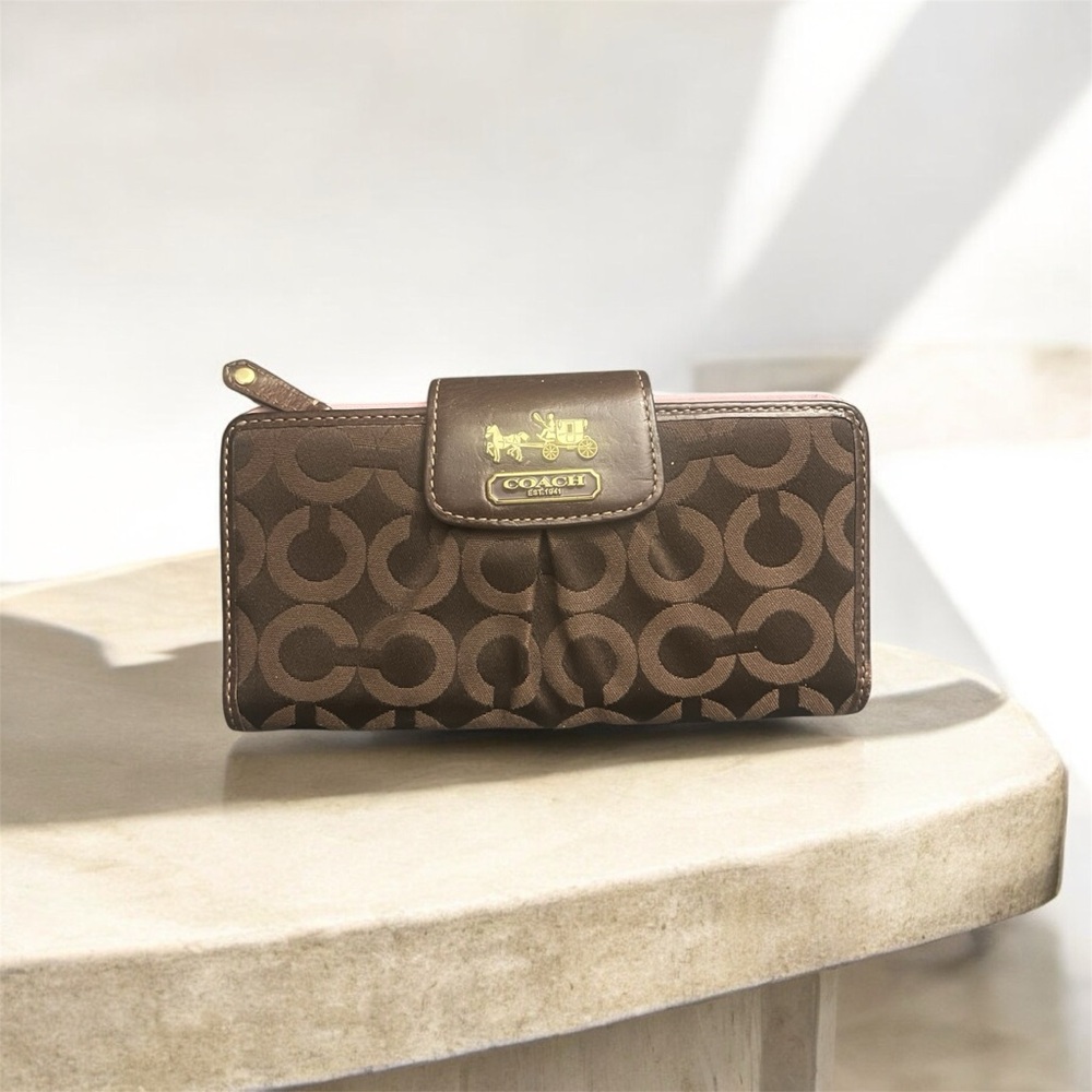 Coach Brown Signature Wallet